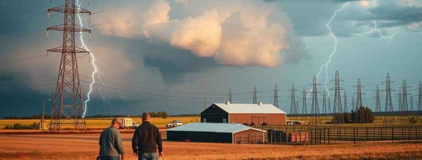 Lightning protection system for farm