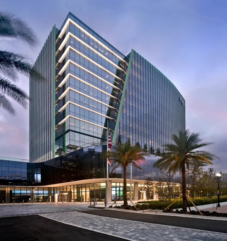 Surge protection devices installed in electrical panel protecting banking equipment