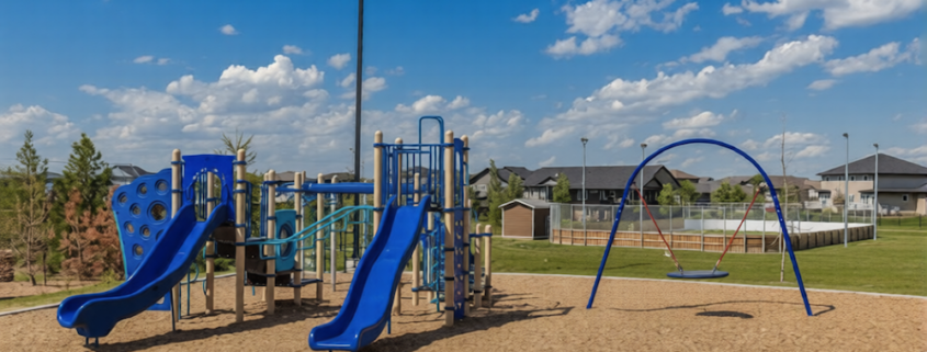 Outdoor lightning protection system on a public park pavilion shelter