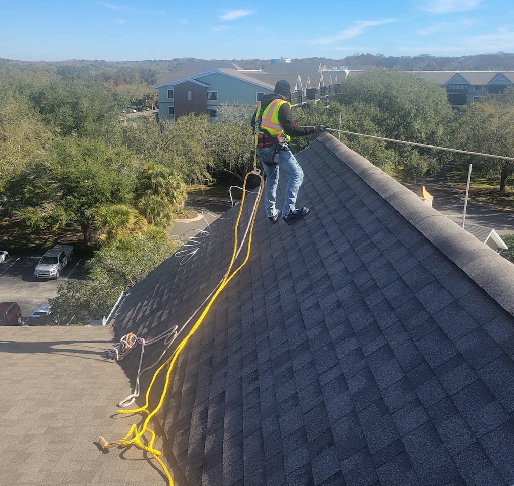 Class II lightning protection system installation at Tampa industrial facility