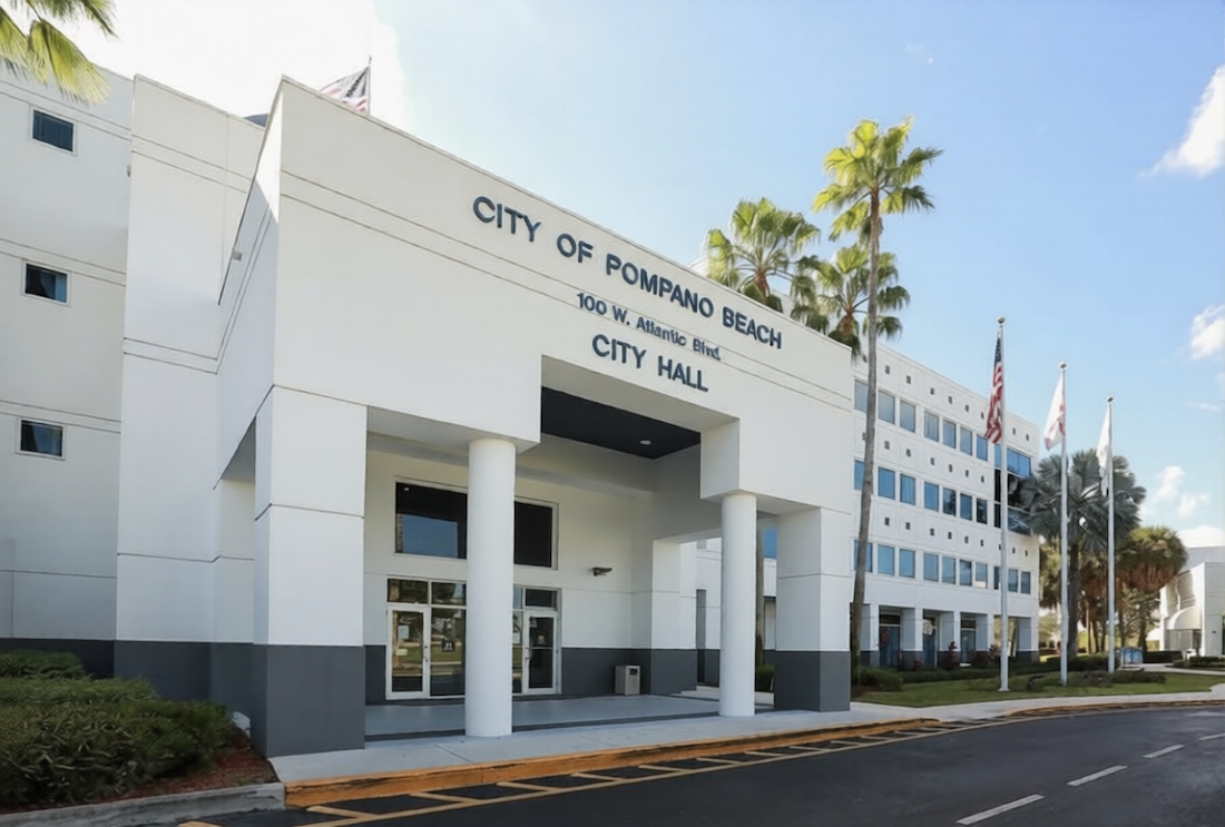 Government lightning protection on a Broward County government building in Fort Lauderdale