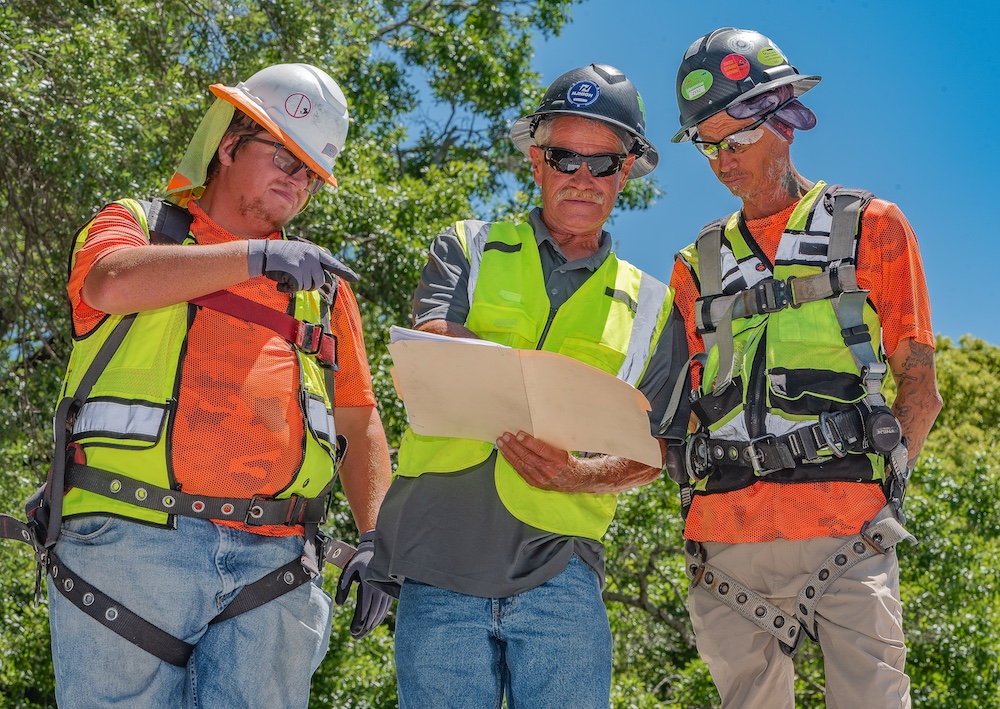 Lightning protection system inspection at commercial data center facility in Florida