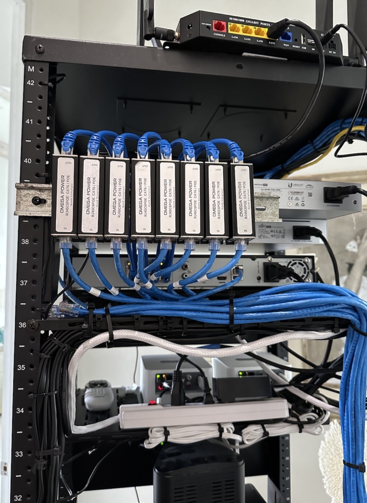 Type 1 and Type 2 surge protective devices installed in commercial data center panel in Florida